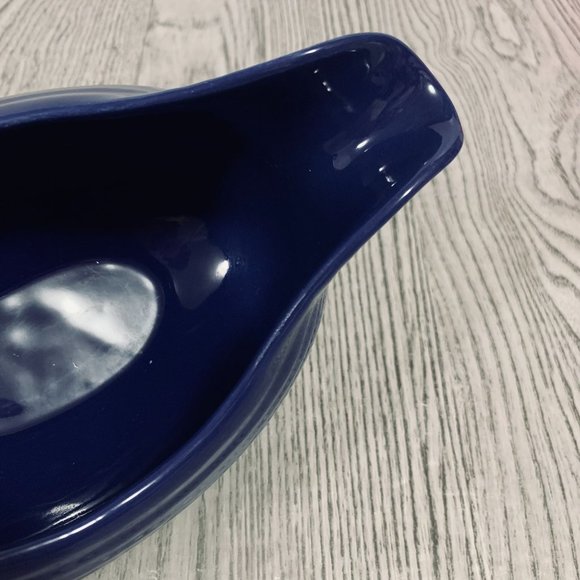 Vintage Fiesta ware USA Dark  Blue Gravy Boat Bowl - Picture 7 of 13